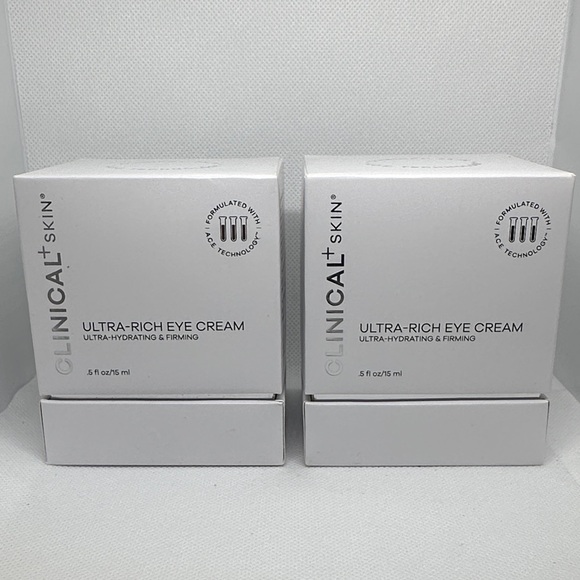 Clinical + Skin Ultra-Rich Eye Cream .5 fl oz (2 Packs) NIB Authentic Fresh